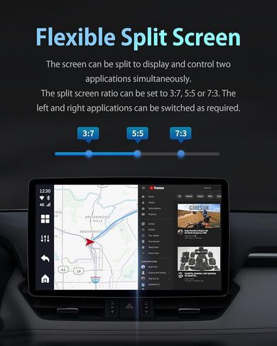 OTTOCAST P3 OttoAiBox - 2024 Android 12 CarPlay AI Box، CarPlay اللاسلكي ومحول Android التلقائي، 8 جيجابايت + 128 جيجابايت، مخرج HDMI، نظام تحديد المواقع العالمي (GPS)، عرض الفيديو على YouTube، Netflix، Tiktok، إلخ in Saudi Arabia