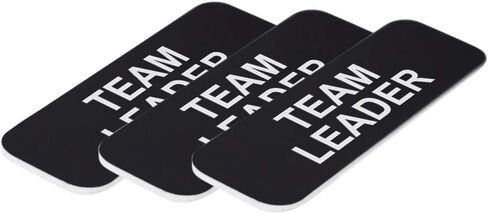 Deacon, Cross Design 1 x 3" Name Tag/Badge, Black (1 Pack) in Saudi Arabia