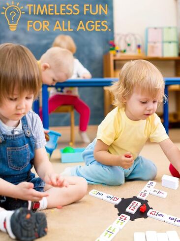 Kalolary Double 12 لعبة دومينو قطار مكسيكي، 91 قطعة من ألعاب الدومينو في علبة من الألومنيوم مع 9 وسادات نقاط لكتيب تعليمات القطارات ومركز على شكل مثمن (نمط الأرقام) in Kuwait