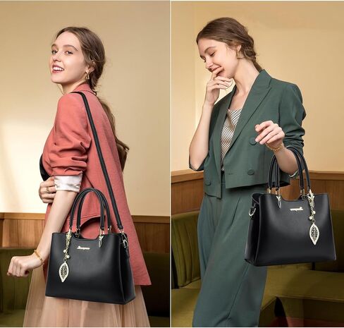 SiMYEER Satchel Purses and Handbags for Women PU Leather Tote Top Handle Shoulder Bags Ladies Crossbody Bags in Kuwait