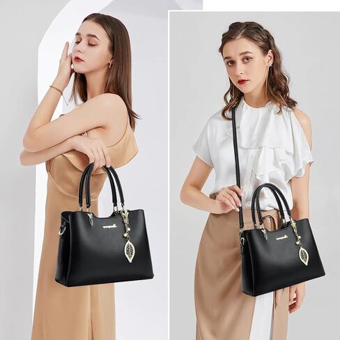 SiMYEER Satchel Purses and Handbags for Women PU Leather Tote Top Handle Shoulder Bags Ladies Crossbody Bags in Kuwait