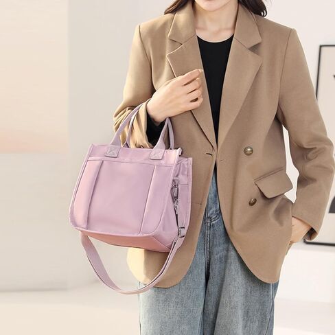 ChuLian Tote Bag For Women Nylon Shoulder Bag Purse Fashion Crossbody Tote Bag Satchel Handbags Zipper Closure Travel Casual in Kuwait