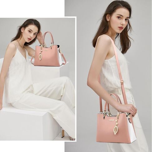 SiMYEER Satchel Purses and Handbags for Women PU Leather Tote Top Handle Shoulder Bags Ladies Crossbody Bags in Kuwait