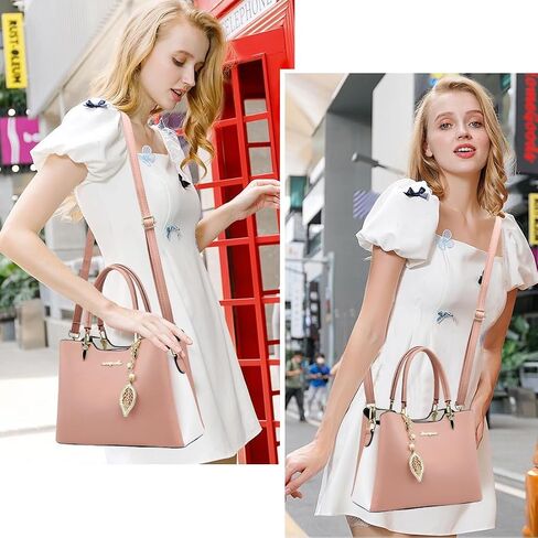 SiMYEER Satchel Purses and Handbags for Women PU Leather Tote Top Handle Shoulder Bags Ladies Crossbody Bags in Kuwait