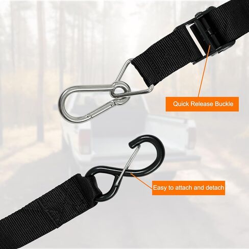 Heavy Duty Tailgate Cargo Net for Truck Bed, 54 in x 18 in Extendable Tailgate Net with 4 Adjustable Buckle Straps, 1600LBS Capicity Cargo Net for Truck, Trailer, Pickup, Jeep, SUV, Boat in Kuwait