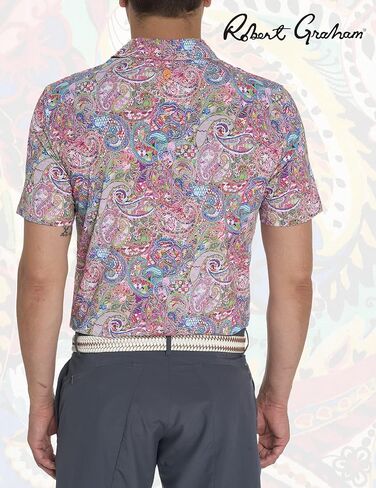 Robert Graham Men's Goldberg Short-Sleeve Knit Polo in Saudi Arabia
