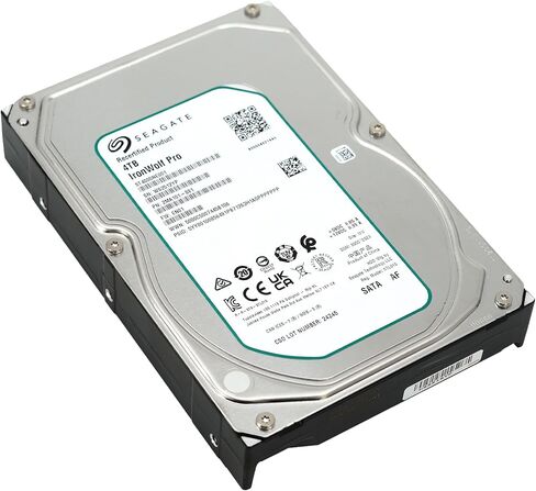 Seagate IronWolf Pro 4TB NAS Internal Hard Drive 3.5 Inch SATA 6Gb/s 7200 RPM 128MB Cache ST4000NE001 (Renewed) in Saudi Arabia