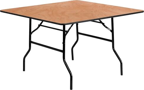 طاولة مأدبة قابلة للطي من الخشب المربع مقاس 4 أقدام من Flash Furniture Gerry in Saudi Arabia