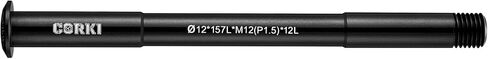 Thread Pitch 1.5mm * 12mm Bike Hubs Thru Axle Adapter Boost Forks 12mm x 117/120/121/123/126/128/130/135/142/157/162/165/168/171/175/181mm in Kuwait