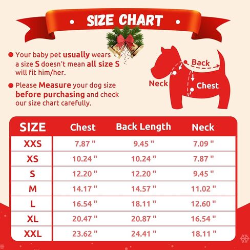 Ugly Christmas Dog Sweater Reindeer Xmas Dog Outfits Pet Dog Holiday Costumes Red Puppy Cat Winter Knitwear Clothes Turtleneck Warm Jumper Clothes for Small Medium Large Dogs(Red,M) in Kuwait