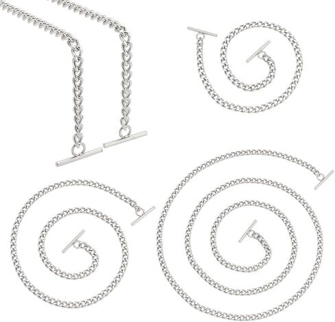 WADORN 3 Sizes Purse Replacement Chain Strap, Iron Flat Chains Cross Body Chains Shoulder Bag Chain 12/24/48 Inch Handbag Chain Accessories with Toggle Clasps 1.2inch for Handmade Bag Making, Gold in Saudi Arabia