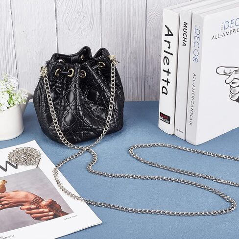 WADORN 3 Sizes Purse Replacement Chain Strap, Iron Flat Chains Cross Body Chains Shoulder Bag Chain 12/24/48 Inch Handbag Chain Accessories with Toggle Clasps 1.2inch for Handmade Bag Making, Gold in Saudi Arabia