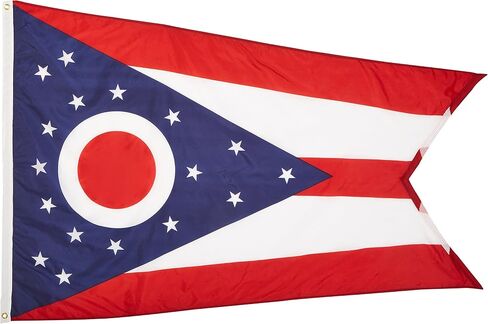 Annin Flagmakers Ohio State Flag USA-Made to Official State Design Specifications, 2 x 3 Feet (Model 144250) in Kuwait