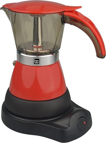 Bene Casa - Electric Espresso Maker 1-3 Cup Red, Cafetera Electrica Roja de 3 Tasa Model BC-95514. in Kuwait