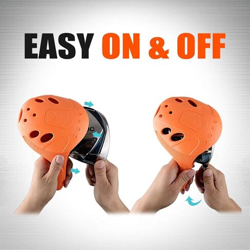 PGM Golf Head Cover 4pcs or 1pc Drivers Fairway Woods Hybrid Golf Club Cover with No. Pins Fit Oversized Right Handed Easy on Off Extra Club Protection Washable Cover for All Brands in Saudi Arabia