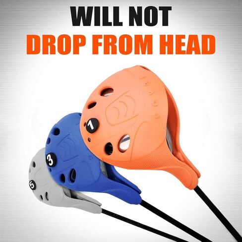 PGM Golf Head Cover 4pcs or 1pc Drivers Fairway Woods Hybrid Golf Club Cover with No. Pins Fit Oversized Right Handed Easy on Off Extra Club Protection Washable Cover for All Brands in Saudi Arabia