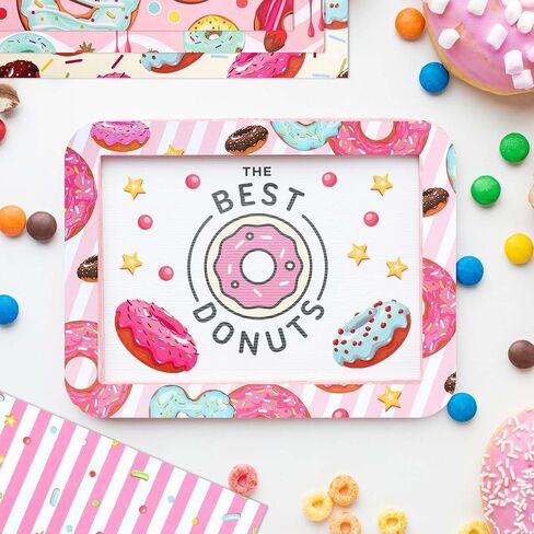 JISUAN 24 Sheets Donut Scrapbook Paper 12 Inch, Double-Sided Donuts Cupcake Pattern Paper Pack Baking Themed Decorative Craft Paper for Card Making Photo Album Junk Journal Party Decor in Saudi Arabia
