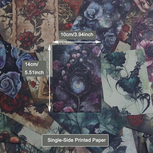125 قطعة من ورق الحرف اليدوية المزخرف، ورق القصاصات العتيق، لوازم سجل القصاصات للمجلات، ورق الكولاج الفني للنباتات والزهور، ورق ديكوباج الجمالي لمجلة الرصاص، صناعة البطاقات، ألبوم الصور، الحرف الفنية ذاتية الصنع in Kuwait