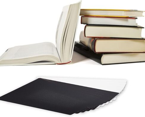 50 قطعة من فواصل الكتب الهزلية، فاصل بطاقات كبير أبيض وأسود من TOUNALKER مع علامات تبويب، فواصل كتب هزلية بلاستيكية لصناديق تخزين الكتب الهزلية القصيرة أو الطويلة، 7.24 × 11.22 بوصة in Kuwait