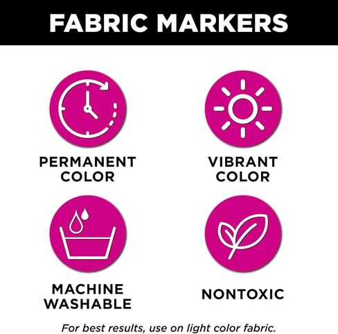 Tulip Fabric Markers Neon 12pk in Saudi Arabia