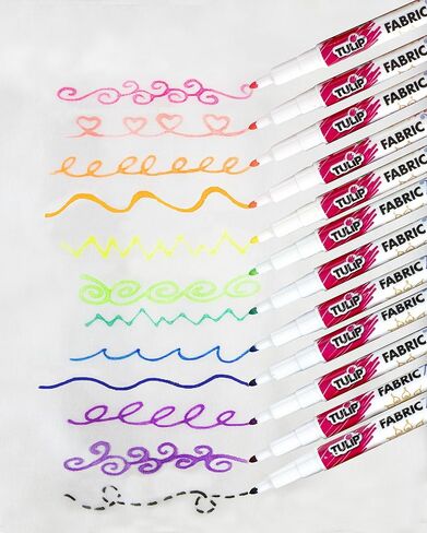 Tulip Fabric Markers Neon 12pk in Saudi Arabia