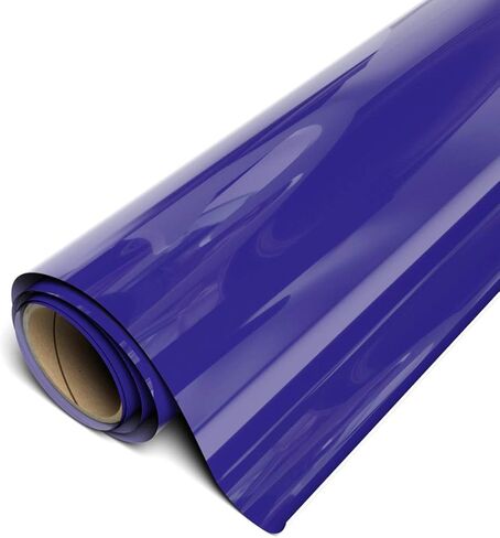 Siser EasyWeed EcoStretch Heat Transfer Vinyl, 11.8" x 10yd Roll (Navy Blue) - Compatible with Siser, Cricut, Silhouette and Other Professional/Craft Cutters - CPSIA Certified in Saudi Arabia