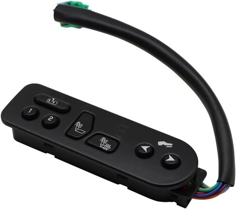 Nakkaa 15116862 Seat Heating Switch Controls Driver's Side Compatible with Escalade Tahoe Yukon Avalanche 1500 2500 2003-2006 Black SW8420 15179136 901-196 in Saudi Arabia
