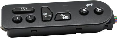 Nakkaa 15116862 Seat Heating Switch Controls Driver's Side Compatible with Escalade Tahoe Yukon Avalanche 1500 2500 2003-2006 Black SW8420 15179136 901-196 in Saudi Arabia