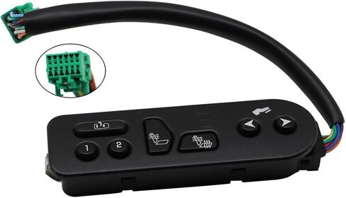 Nakkaa 15116862 Seat Heating Switch Controls Driver's Side Compatible with Escalade Tahoe Yukon Avalanche 1500 2500 2003-2006 Black SW8420 15179136 901-196 in Saudi Arabia