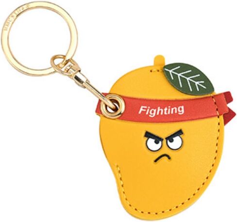 حافظة واقية كرتونية لطيفة 3 في 1 لهاتف Airtag Huawei Tag Samsung Galaxy SmartTag Tile غطاء لاصق (Fighting Mango) in Saudi Arabia