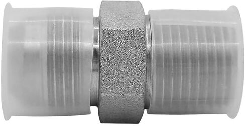 (2-PACK) 2404-10-08 Hydraulic Hose Adapter Fitting 5/8" Male JIC 37° Flare (7/8"-14UNF) × 1/2" Male (1/2"-14NPTF) SAE Straight Pipe Joints Tube Connector Carbon Steel in Kuwait