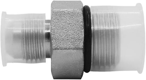 (2-PACK) 6400-06-08-O تركيب محول خرطوم هيدروليكي 3/8 بوصة ذكر JIC 37 درجة مضيئة (9/16 بوصة -18UNF) × 1/2 بوصة ذكر O-Ring Boss (3/4 بوصة -16UNF ) SAE مستقيم الأنابيب المفاصل أنبوب موصل الكربون الصلب in Saudi Arabia