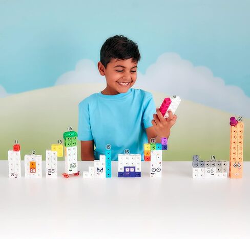 Learning Resources MathLink Cubes Numberblocks 11-20 Activity Set, 30 Activities Linked to TV Episodes, 155 Cubes & More, Ages 3+,27 x 20.5 x 5.6 Centimeters in Saudi Arabia