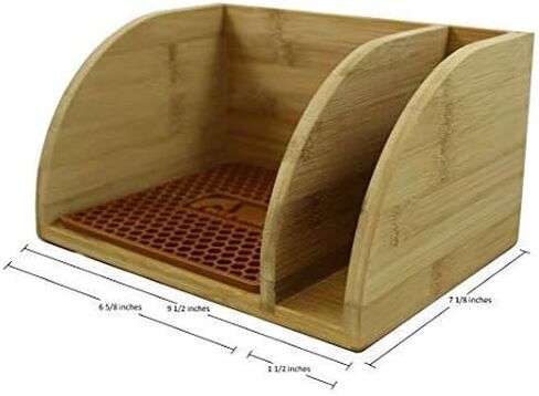 Blue Horse Caddy with Matching Brown Mat compatible with Chemex Coffee Maker in Saudi Arabia