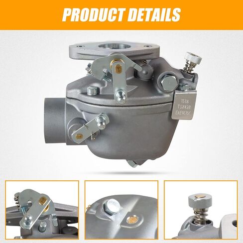 RANSOTO TSX428 Carburator Tractor Carb متوافق مع Ford NAA NAB Jubilee 600 650 700 800 850 جرار مع 134 محرك غاز CID Marvel Schebler TSX428 مع حشوات استبدال B2NN9510A EAE9510C 155439 in Saudi Arabia
