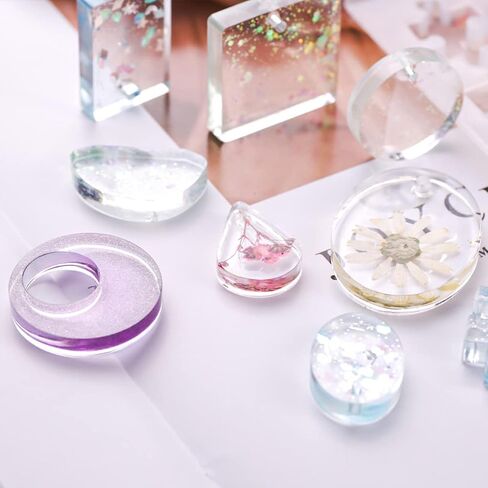 قوالب راتنجات الإيبوكسي سيليكون، مجموعات راتنج للمبتدئين، 143 قطعة من إكسسوارات الراتنج، مجموعة صنع مجوهرات الراتنج، قالب راتنج، قوالب لصب الراتنج، أقراط متدلية، خطافات سوار، مصنوعات راتينج in Kuwait