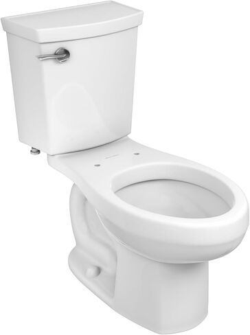 American Standard 606DA001.020 H2Optimum Two-Piece Toilet with Toilet Seat and Wax Ring, Round Front, Standard Height, White, 1.1 gpf in Saudi Arabia