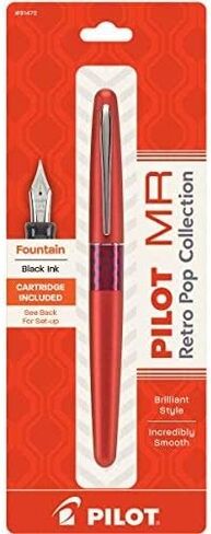 Pilot Metropolitan Fountain Pen, Retro Pop Red, 1.0mm Stub nib in Saudi Arabia