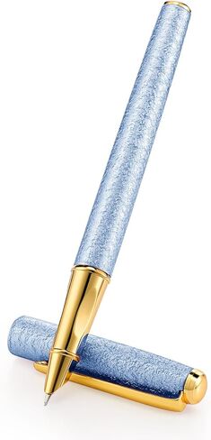 Andibro Fancy Metal Fountain Pen، Fine Nip Pen، Frosted Finish Fountain Pen سباركلي بريق فاخر، قلم خط خفيف الوزن، قلم عمل نحيف للرجال والنساء المكتب (فضي) in Saudi Arabia