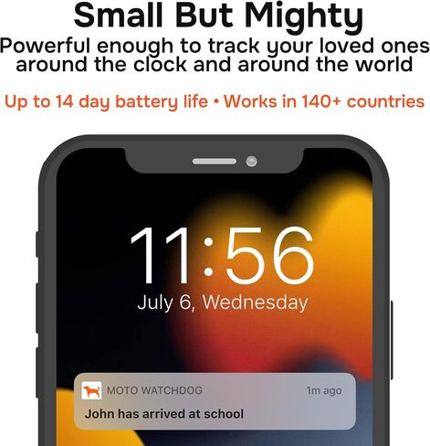 GPS Tracker for Vehicles No Monthly Fee, No Subscription, SIM and Data Included, 4G, Vehicle Location, Trip History, Alerts, GeoFence, USA Developed, Mini Magnetic Portable, Moto Watchdog in Saudi Arabia