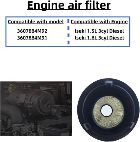 فلتر الهواء 3607884M92 3607884M91 متوافق مع تشالنجر MT255 MT255B MT260 MT265B MT275B وماسي فيرغسون ZT29 ZT33 FC23 1233 1526 1528 1529 1531 1532 1533 1540 in Kuwait