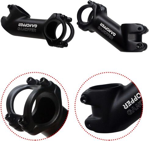 GANOPPER 35 Degree 25.4/31.8 Universal Bike Stem 70mm 80mm 90mm 100mm 110mm Road Bicycle Handlebar Stem with Bicycle Shim in Kuwait