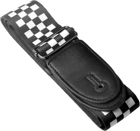 AZOR Guitar Straps for Acoustic Electric Guitar Bass, Vintage Woven Guitar Strap Adijustable with Genuine Leather Ends,Come with Strap Button 1 Pair Strap Locks and 3 Guitar Picks(21030) in Saudi Arabia