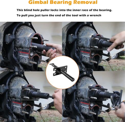 مزيل سحب محمل Gimbal ومثبت المحمل ومجموعة أدوات محاذاة المحرك لـ Mercruiser Alpha Alpha 1 وMR وBravo وOMC وVolvo in Saudi Arabia