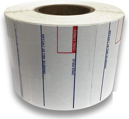CEPRICO - ملصقات مقياس CAS 8010 | 36 لفة لموازين CAS | ملصق مقياس الطباعة CAS lst-8010 | الجودة للمقياس الرقمي CAS | يو بي سي | كاس ليرة لبنانية 1000 | 700 ملصق للموازين | جربها in Kuwait