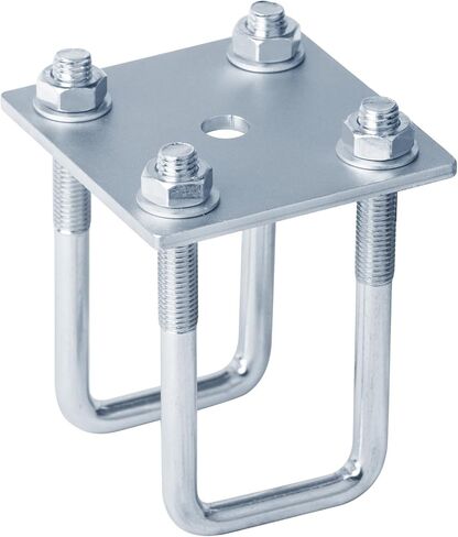 2 Sets Heavy Duty Square U-Bolt Tieplate,Inner Size:2"W x 4-1/4"L Electrogalvanized U-Bolts with 5mm Thickness Washers and Nuts,for Sailboat Trailer Automobiles Trailer Industrial Parts in Saudi Arabia