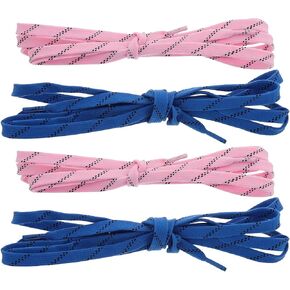 YARNOW Heavy Duty Waxed Hockey Skate Laces 2 Pairs 244cm Sturdy Roller Skate Shoelaces for Ice Hockey Anti-break Shoelaces for Sports and Outdoor Use in Kuwait