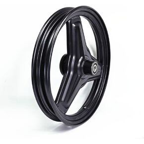 14 Inch Wheel Folding Scooter, 14x2.125 Vacuum Tire with Iron Hub, Puncture-Proof Front Wheel Assembly with Disc Brake, Black(D) in Saudi Arabia