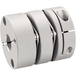 1pcs CLCA-D50x57 Double Diaphragm Coupling Aluminum Alloy Material For: Servo Stepper Lead Screw Motor Connection Bore: 10~24mm(14mm to 24mm) in Saudi Arabia