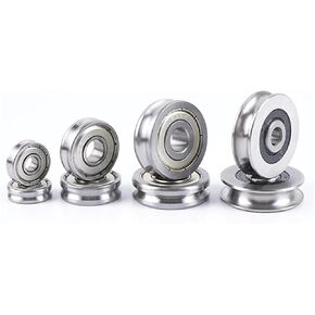 10 قطعة عجلة مختلطة للاستقامة فوق الخط مع محمل الأخدود U6001 12X28X8MM بكرة U Type | [](U6001-4-0.8) in Kuwait